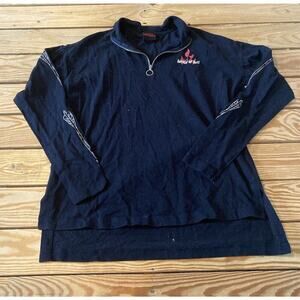 Sabrina 1/4 Zip Long Sleeve Shirt Size XS Men’s Black